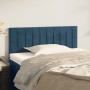 Dark blue velvet headboard 80x5x78/88 cm by vidaXL, Headboards and footboards - Ref: Foro24-346212, Price: 35,51 €, Discount: %