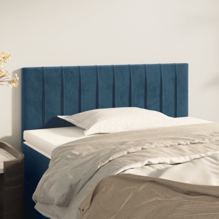 Dark blue velvet headboard 80x5x78/88 cm by vidaXL, Headboards and footboards - Ref: Foro24-346212, Price: 42,99 €, Discount: %