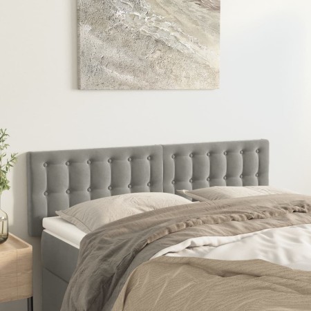 Headboards 2 units light gray velvet 72x5x78/88 cm by vidaXL, Headboards and footboards - Ref: Foro24-346470, Price: 63,80 €,...