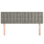 Headboards 2 units light gray velvet 72x5x78/88 cm by vidaXL, Headboards and footboards - Ref: Foro24-346470, Price: 63,80 €,...