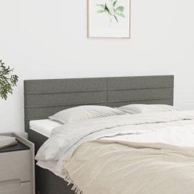 Cabeceros 2 unidades tela gris oscuro 72x5x78/88 cm de vidaXL, Cabeceros y pies de cama - Ref: Foro24-346145, Precio: 60,94 €...