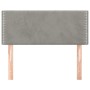 Light gray velvet headboard 100x5x78/88 cm by vidaXL, Headboards and footboards - Ref: Foro24-345918, Price: 48,99 €, Discoun...