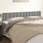 Headboards 2 units of light gray velvet 90x5x78/88 cm by vidaXL, Headboards and footboards - Ref: Foro24-346510, Price: 70,30...