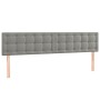 Headboards 2 units of light gray velvet 90x5x78/88 cm by vidaXL, Headboards and footboards - Ref: Foro24-346510, Price: 70,30...