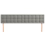 Headboards 2 units of light gray velvet 90x5x78/88 cm by vidaXL, Headboards and footboards - Ref: Foro24-346510, Price: 70,30...