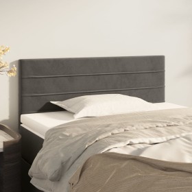 Cabecero de terciopelo gris oscuro 100x5x78/88 cm de vidaXL, Cabeceros y pies de cama - Ref: Foro24-346139, Precio: 47,98 €, ...