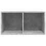 Caja para discos de vinilo madera contrachapada gris 71x34x36cm de vidaXL, Almacenamiento para CD y DVD - Ref: Foro24-800121,...