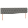 Headboards 2 units of dark gray fabric 90x7x78/88 cm by vidaXL, Headboards and footboards - Ref: Foro24-346369, Price: 84,58 ...