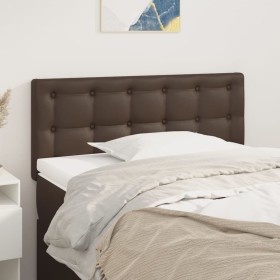 Brown synthetic leather headboard 100x5x78/88 cm by vidaXL, Headboards and footboards - Ref: Foro24-346447, Price: 44,99 €, D...