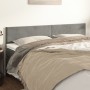 Cabeceros 2 unidades de terciopelo gris claro 80x5x78/88 cm de vidaXL, Cabeceros y pies de cama - Ref: Foro24-345818, Precio:...