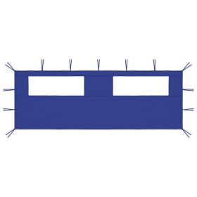 Gazebo side wall with windows blue 6x2 m by vidaXL, Accessories for pavilions and gazebos - Ref: Foro24-3070414, Price: 24,99...