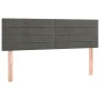 Headboards 2 units dark gray velvet 72x5x78/88 cm by vidaXL, Headboards and footboards - Ref: Foro24-346153, Price: 60,67 €, ...