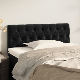 Cabecero de terciopelo negro 90x7x78/88 cm de vidaXL, Cabeceros y pies de cama - Ref: Foro24-346322, Precio: 54,99 €, Descuen...