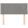 Light gray velvet headboard 90x5x78/88 cm by vidaXL, Headboards and footboards - Ref: Foro24-346222, Price: 46,06 €, Discount: %