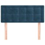 Cabecero de terciopelo azul oscuro 90x5x78/88 cm de vidaXL, Cabeceros y pies de cama - Ref: Foro24-346434, Precio: 47,99 €, D...