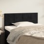 Cabecero de terciopelo negro 100x5x78/88 cm de vidaXL, Cabeceros y pies de cama - Ref: Foro24-346042, Precio: 51,82 €, Descue...