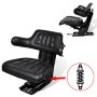 Asiento de tractor con suspensión negro de vidaXL, Accesorios y piezas para tractores - Ref: Foro24-210157, Precio: 150,48 €,...