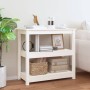 Solid white pine wood console table 80x40x74 cm by vidaXL, Side tables - Ref: Foro24-821670, Price: 84,77 €, Discount: %