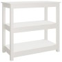 Solid white pine wood console table 80x40x74 cm by vidaXL, Side tables - Ref: Foro24-821670, Price: 84,77 €, Discount: %