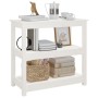 Solid white pine wood console table 80x40x74 cm by vidaXL, Side tables - Ref: Foro24-821670, Price: 84,77 €, Discount: %