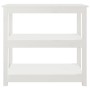 Solid white pine wood console table 80x40x74 cm by vidaXL, Side tables - Ref: Foro24-821670, Price: 84,77 €, Discount: %