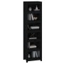 Estantería madera maciza de pino negra 50x35x183 cm de vidaXL, Librerías y estanterías - Ref: Foro24-821723, Precio: 163,99 €...