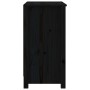 Estantería madera maciza de pino negra 80x35x68 cm de vidaXL, Librerías y estanterías - Ref: Foro24-821678, Precio: 82,99 €, ...