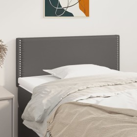 Cabecero de cuero sintético gris 100x5x78/88 cm de vidaXL, Cabeceros y pies de cama - Ref: Foro24-345916, Precio: 49,99 €, De...