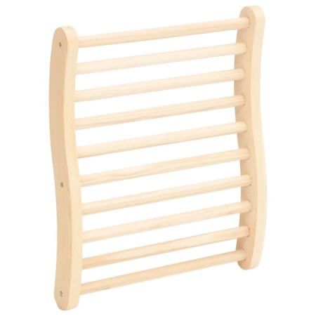 Respaldo de sauna madera maciza de pino en forma de S de vidaXL, Accesorios de sauna - Ref: Foro24-51691, Precio: 46,71 €, De...