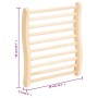 Respaldo de sauna madera maciza de pino en forma de S de vidaXL, Accesorios de sauna - Ref: Foro24-51691, Precio: 46,71 €, De...