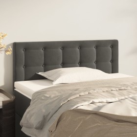 Cabecero de terciopelo gris oscuro 100x5x78/88 cm de vidaXL, Cabeceros y pies de cama - Ref: Foro24-346451, Precio: 49,55 €, ...