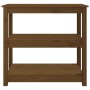 Honey brown solid pine wood console table 80x40x74 cm by vidaXL, Side tables - Ref: Foro24-821672, Price: 92,99 €, Discount: %