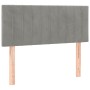 Cabecero de terciopelo gris claro 100x5x78/88 cm de vidaXL, Cabeceros y pies de cama - Ref: Foro24-346236, Precio: 47,14 €, D...