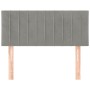 Cabecero de terciopelo gris claro 100x5x78/88 cm de vidaXL, Cabeceros y pies de cama - Ref: Foro24-346236, Precio: 47,14 €, D...