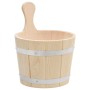 Set de cubeta y cucharón para sauna madera maciza de pino de vidaXL, Accesorios de sauna - Ref: Foro24-51692, Precio: 64,49 €...