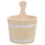 Set de cubeta y cucharón para sauna madera maciza de pino de vidaXL, Accesorios de sauna - Ref: Foro24-51692, Precio: 64,49 €...