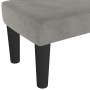 Banco de terciopelo gris claro 70x30x30 cm de vidaXL, Bancos - Ref: Foro24-346638, Precio: 34,87 €, Descuento: %