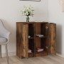 Aparadores 2 uds madera contrachapada roble ahumado 30x30x70 cm de vidaXL, Aparadores - Ref: Foro24-817007, Precio: 69,99 €, ...