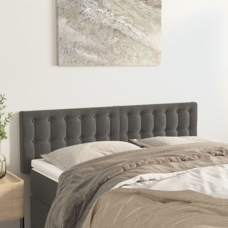 Headboards 2 units dark gray velvet 72x5x78/88 cm by vidaXL, Headboards and footboards - Ref: Foro24-346471, Price: 63,80 €, ...