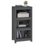 Estantería madera maciza de pino gris 50x35x97 cm de vidaXL, Librerías y estanterías - Ref: Foro24-821706, Precio: 88,89 €, D...