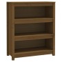 Estantería madera maciza de pino marrón miel 80x35x97 cm de vidaXL, Librerías y estanterías - Ref: Foro24-821682, Precio: 109...