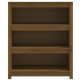 Estantería madera maciza de pino marrón miel 80x35x97 cm de vidaXL, Librerías y estanterías - Ref: Foro24-821682, Precio: 109...