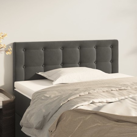 Cabecero de terciopelo gris oscuro 90x5x78/88 cm de vidaXL, Cabeceros y pies de cama - Ref: Foro24-346431, Precio: 48,05 €, D...