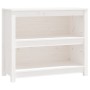 Estantería madera maciza de pino blanca 80x35x68 cm de vidaXL, Librerías y estanterías - Ref: Foro24-821675, Precio: 82,99 €,...