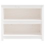 Estantería madera maciza de pino blanca 80x35x68 cm de vidaXL, Librerías y estanterías - Ref: Foro24-821675, Precio: 82,99 €,...