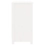 Estantería madera maciza de pino blanca 80x35x68 cm de vidaXL, Librerías y estanterías - Ref: Foro24-821675, Precio: 82,99 €,...