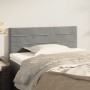 Light gray velvet headboard 100x5x78/88 cm by vidaXL, Headboards and footboards - Ref: Foro24-346138, Price: 47,95 €, Discoun...