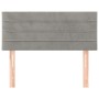 Light gray velvet headboard 100x5x78/88 cm by vidaXL, Headboards and footboards - Ref: Foro24-346138, Price: 47,95 €, Discoun...