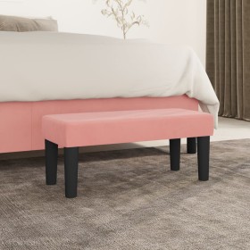 Pink velvet bench 70x30x30 cm by vidaXL, Banks - Ref: Foro24-346643, Price: 42,47 €, Discount: %