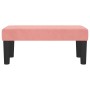 Banco de terciopelo rosa 70x30x30 cm de vidaXL, Bancos - Ref: Foro24-346643, Precio: 42,47 €, Descuento: %